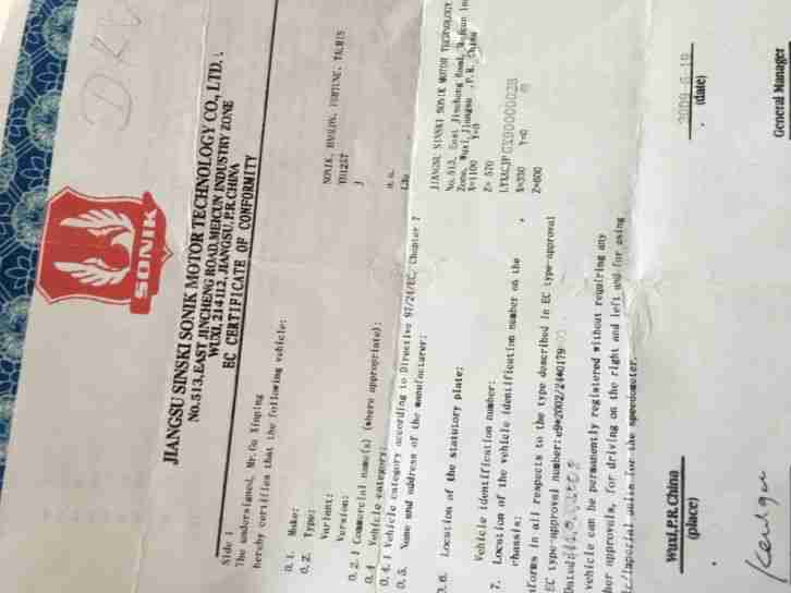 Moped Roller Sonik 50er