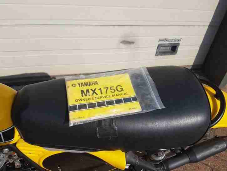 Moto Cross-Klassiker Yamaha MX 175G, USA, gelb, original, Sammlerstück, komplett