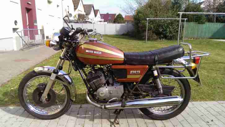 Moto Guzzi 250 Ts Baujahr 1974 mit Deutschem Brief.