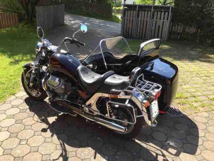 Moto Guzzi Cali 1100i Gespann, 4-Personenzulassung, 2-Sitzer EML, Koffer/Topcase