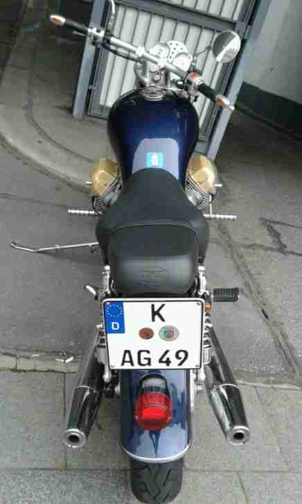 Moto Guzzi California EV 1100 mit vorverlegter Fussrastenanlage im Oldtimer Look
