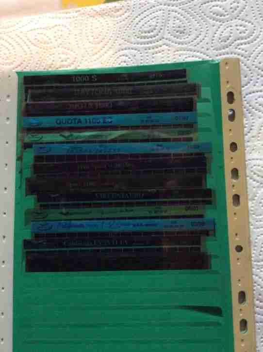 Moto Guzzi Konvolut Microfiche ET-Kataloge Original