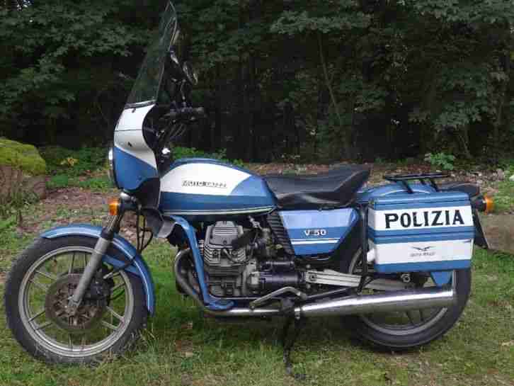 Moto Guzzi V50 Polizia im Orginalzustand
