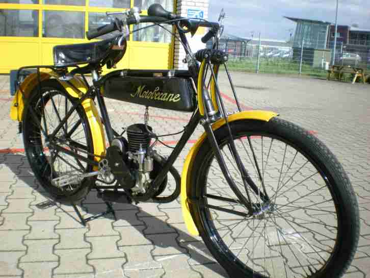 Motobecane Motorrad Rarität - Oldtimer EZ.: 28.02.1924 mit Keilriemenantrieb