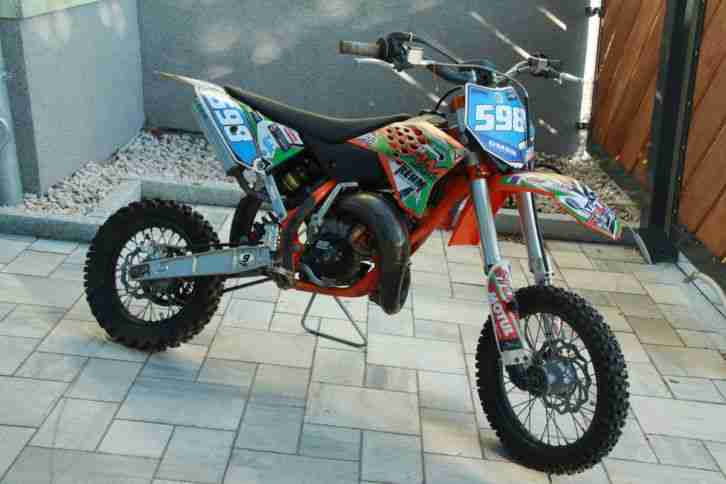 Motocross Motorrad 65 SX, rennfertig 14h