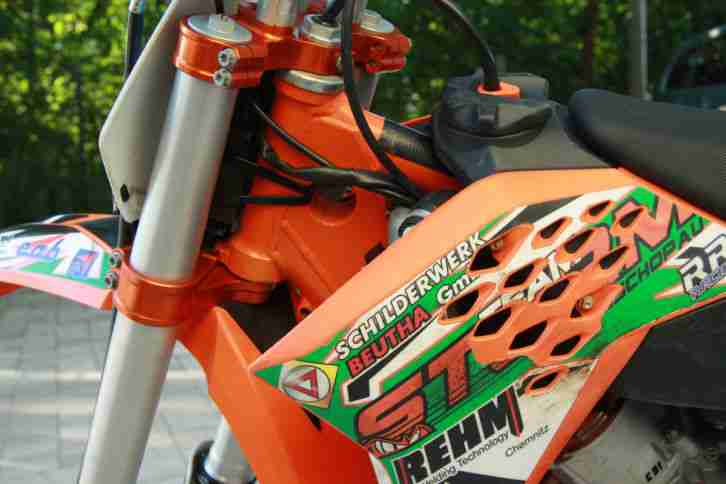 Motocross Motorrad KTM 65 SX, rennfertig 14h gelaufen, großer Rahmen