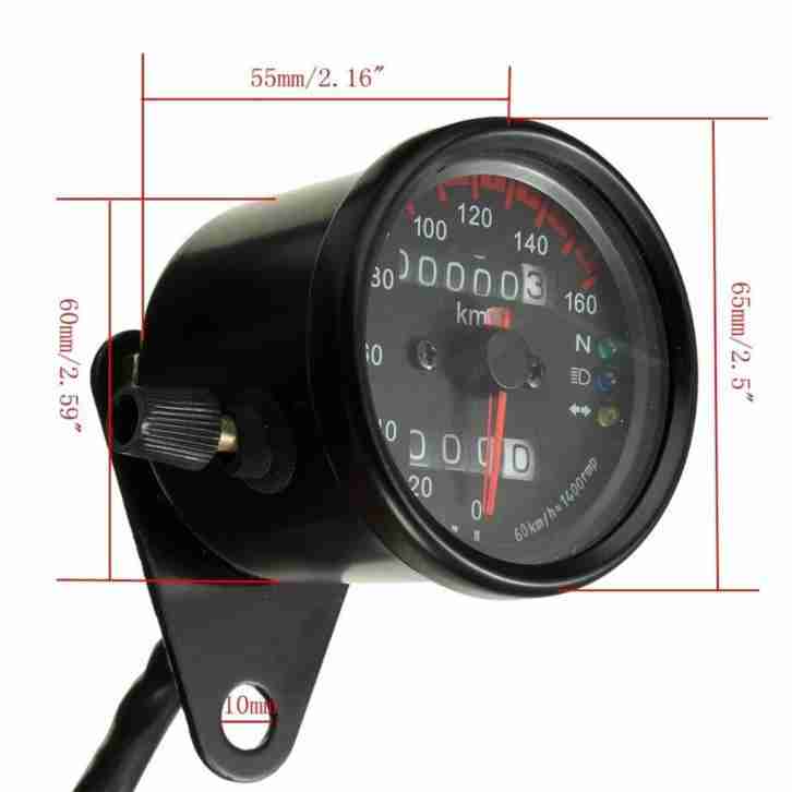 Motorcycle Odometer Speedometer Tachometer