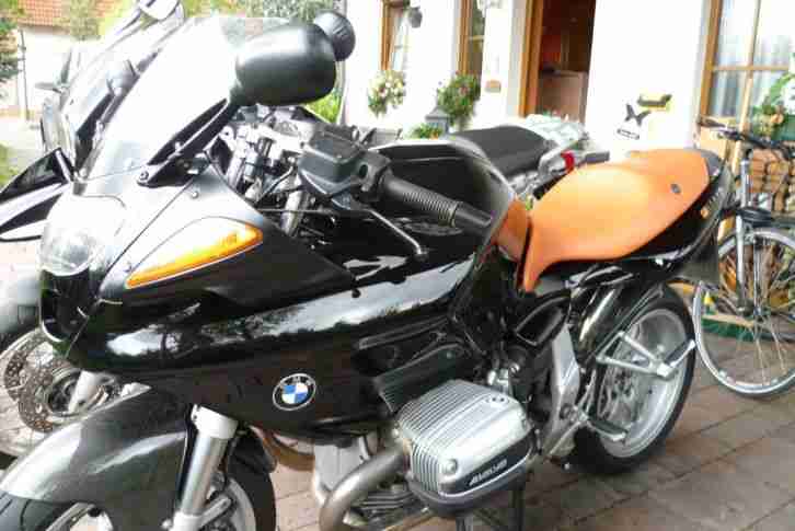 Motorrad BMW R 1100 S schwarz-orange