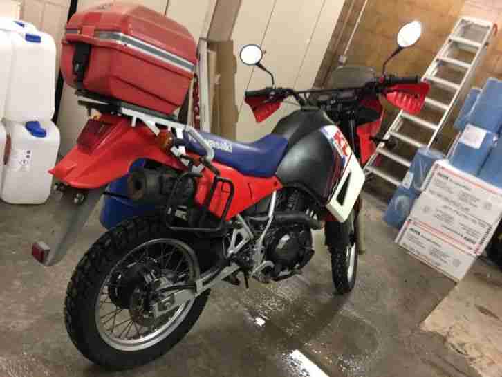 Motorrad Kawasaki KLR 650 an Bastler