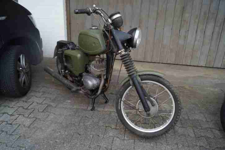 Motorrad MZ TS 150 DDR Oldtimer NVA , GST ? Scheunenfund 70er Jahre