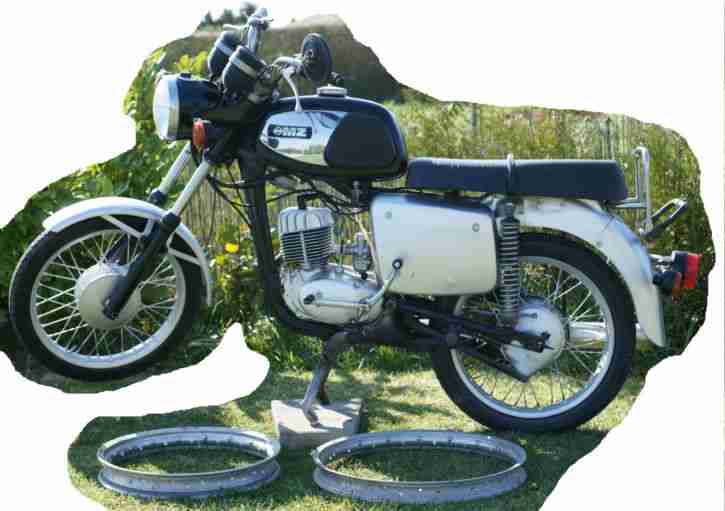 Motorrad Oldtimer MZ TS 150