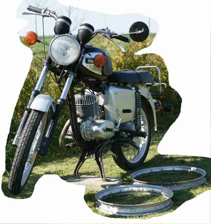 Motorrad Oldtimer MZ TS 150