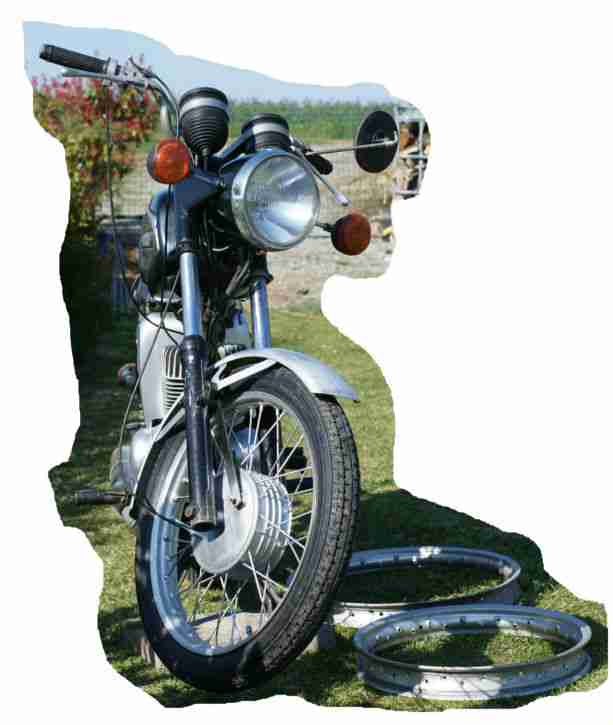 Motorrad Oldtimer MZ TS 150