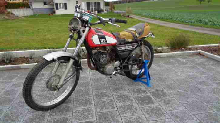 Motorrad Oltimer Yamaha 175 Trail Originalzustand Jg. 1975 mit CH Papier