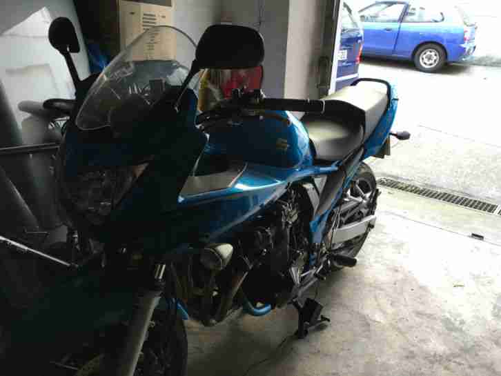 Motorrad Suzuki Bandit GSF650A ABS Hauptständer 12V Neue Reifen Digital Tacho