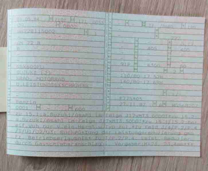 Motorrad Suzuki GSX 600