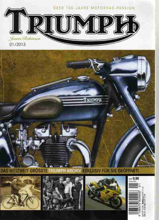 Motorrad Triumph Archiv geöffnet, über 100 Jahre Geschichte - James Robinson