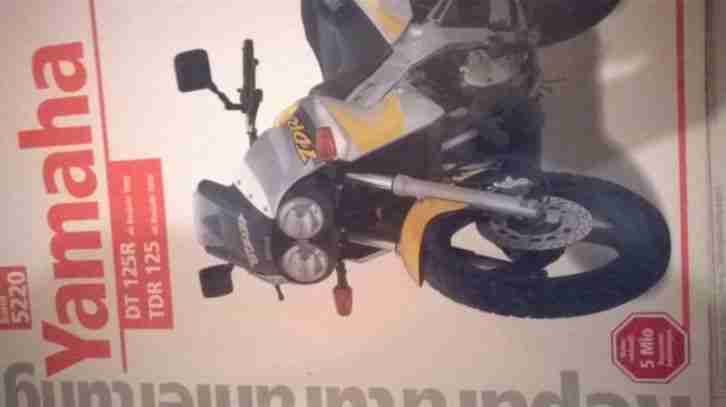Motorrad Yamaha TDR 125 in schwarz