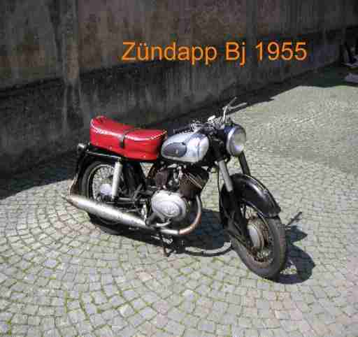 Motorrad Zündapp 200S Oldtimer von 1955