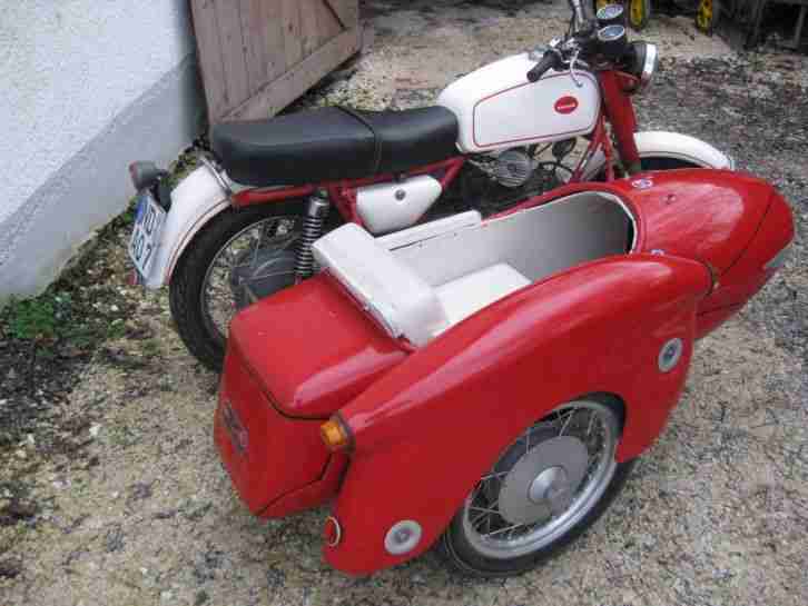 Motorrad mit Beiwagen, Moto Guzzi, Falcone Cevile, Einzelstück!!!!!!!!!