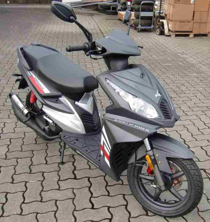 Motorroller 50ccm Herkules 2Takt "Spirit of Speed" schwarz NEU