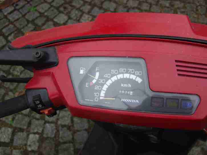 Motorroller Honda Lead 80 mit Schriftzug "detlev Louis"