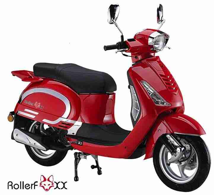Motorroller Roller "Classic" 125ccm neu mit Alarmanlage Fernstart und Garantie