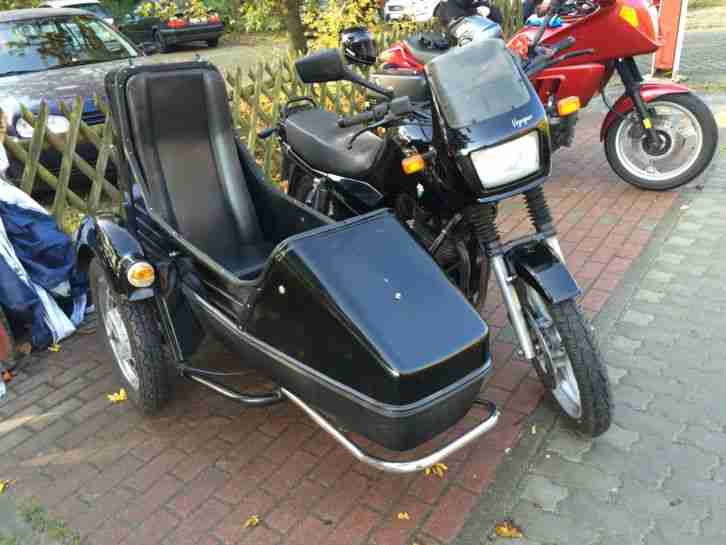 MuZ Gespann Voyager Rotax 500 mit Velorex 700 MZ Motorradgespann viertakt !