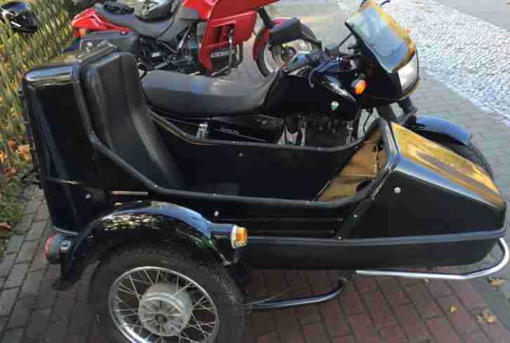 MuZ Gespann Voyager Rotax 500 mit Velorex 700 MZ Motorradgespann viertakt !