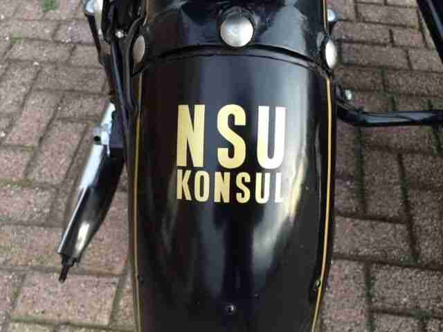 NSU Konsul 1954 mit seitenwagen