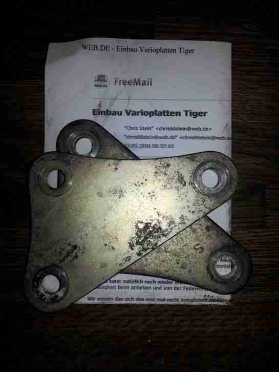 ORIGINAL TRIUMPH TIGER 1050 VARIOPLATTEN FEDERBEIN HINTEN