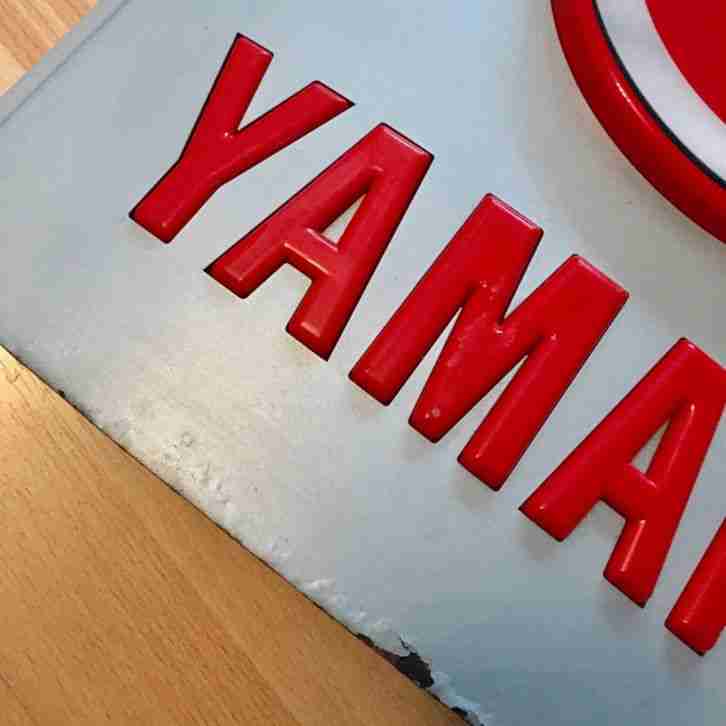 @@ ORIGINAL YAMAHA AUSSENSCHILD LEUCHTREKLAME @@