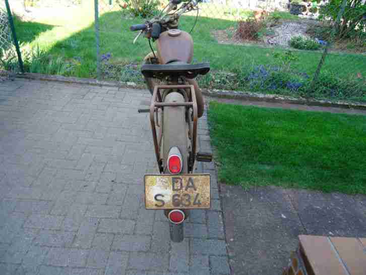 Oldtimer BAUER Motorrad, Typ B98, Bj. 51, Sachsmotor, 98 ccm, Scheunenfund