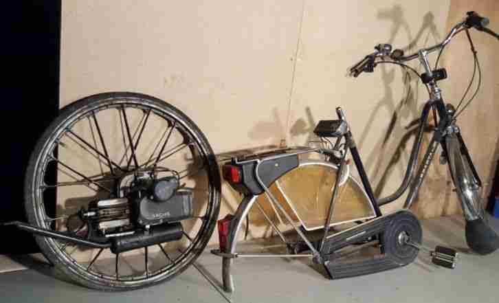Oldtimer HERCULES - SPARTA Saxonette Fahrrad mit Motor als Ersatzteil