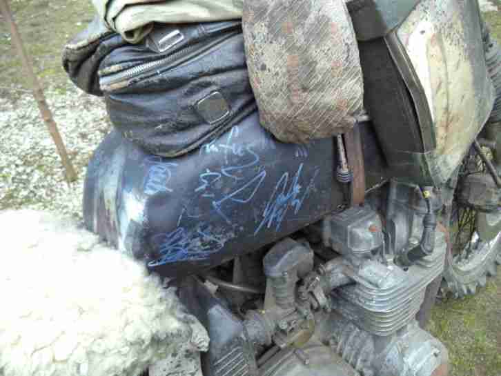 Oldtimer Kawasaki Z 650 Filmmotorrad Die Wilden Kerle 6 mit Unterschriften