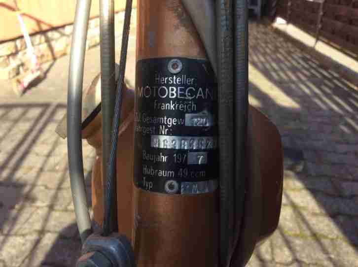 Oldtimer Motobecane Mofa Moped