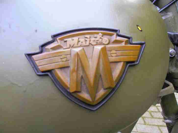 Oldtimer Motorrad Bundeswehr Maico 250 ccm