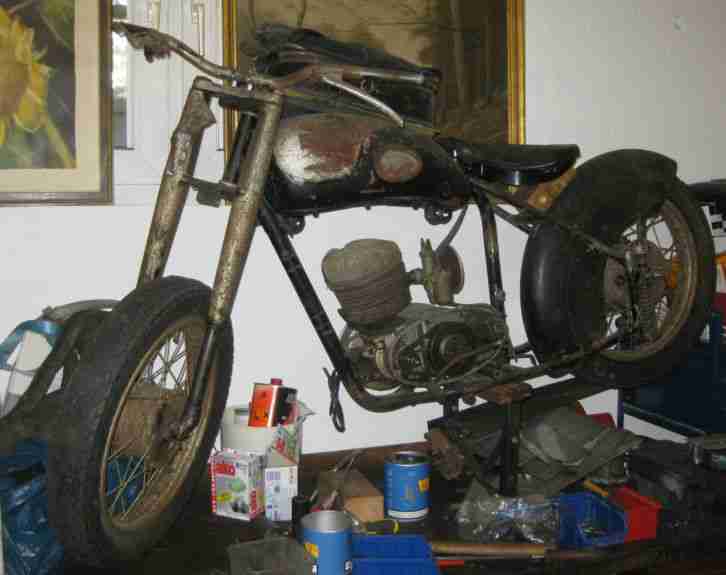 Oldtimer Ravat Motorrad Restaurations Objekt