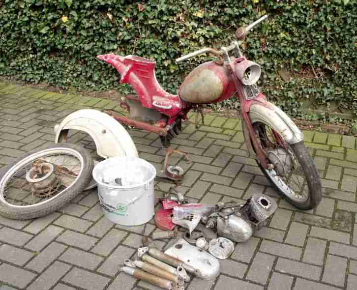 Oldtimer Zündapp Combinette Typ 428 Baujahr 1960 Moped Mofa zum Restaurieren Rar