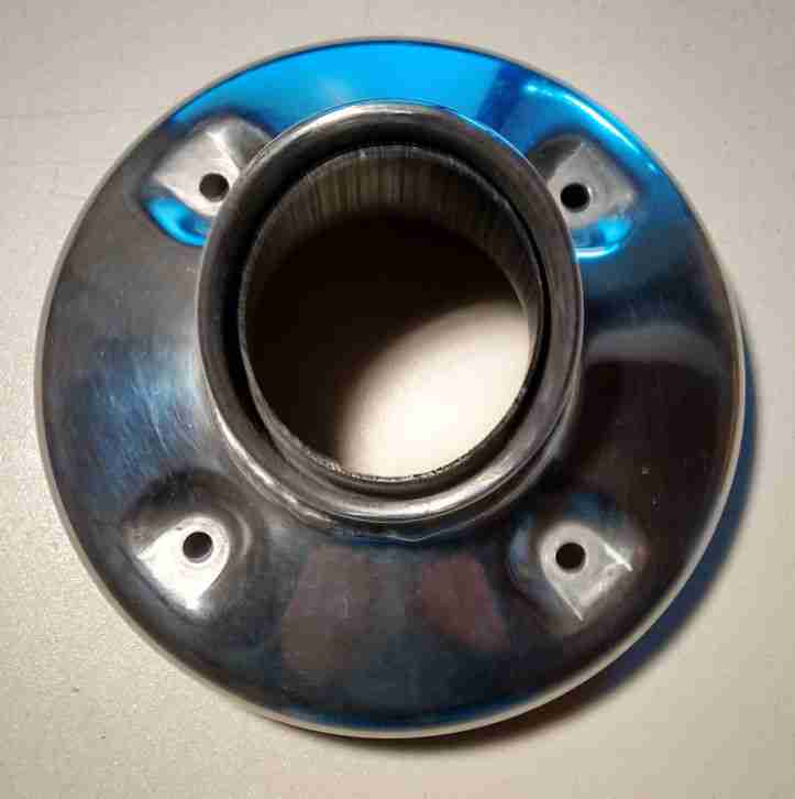 Original Abgasrohrendkappe einer BMW K1200RS, Teile Nr. 1212