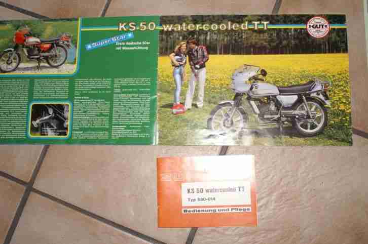 Original KS 50 TT BDA Original Prospekte 1979
