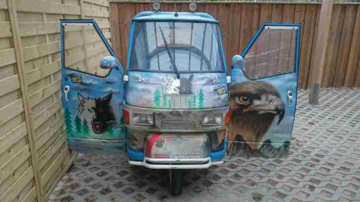 PIAGGIO APE 50 EZ: 1996 Airbrush Lackierung