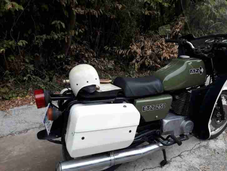 POLIZEI MZ ETZ 250,Bj 1988, oldtimer motorrad,youngtimer motorrad
