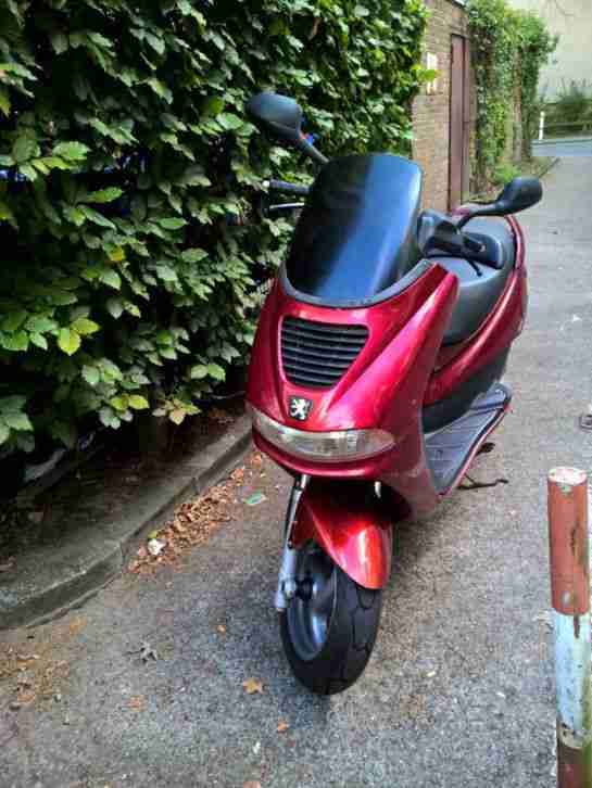 Peugeot Elyseo 125, 2001 HU 08/17, Windschutz, Topcase, Trelock usw.