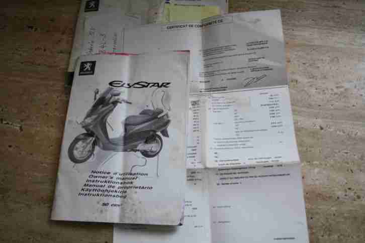 Peugeot Elystar 50 ccm. 25 km/h / 60 km/h