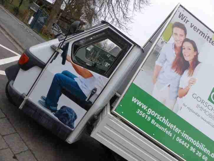 Piaggio APE weiß Bj 2012 nur 360 km Werbefahrzeug, Plakatständer, incl. MWST