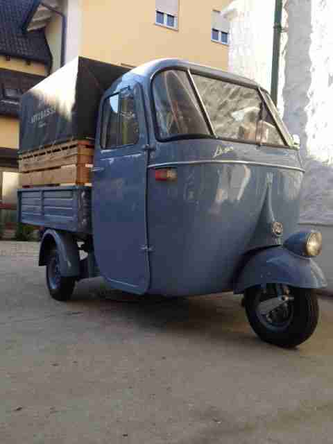 Piaggio Ape AC4T Faro Basso Lampe Unten 60er Jahre aus Italien mit dt. Papieren