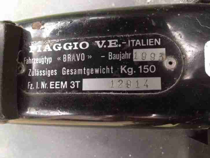 Piaggio Bravo Youngtimer-Mofa von 1993!