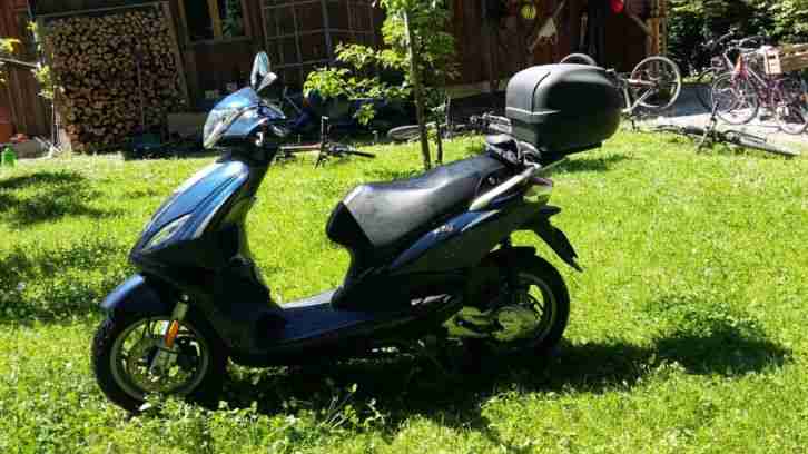 Fly 50 ccm 4 Takter Topcase Blau