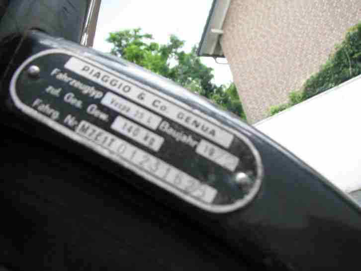 Piaggio VESPA Ciao L Mofa, Baujahr 1972, mit Papieren !